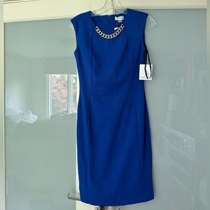 Never worn Calvin Klein blue dress